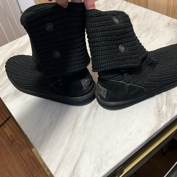 Ugg black tall Bailey button sweater boots - Picture 5 of 11